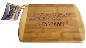Totally Bamboo A Slice of Life Tennessee Bamboo Cutting & Serving Board